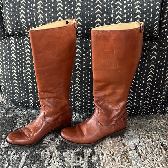 Frye Melissa Button Back Zip Boots